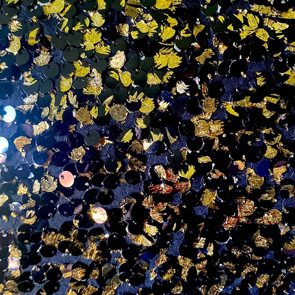 Eien USA Black and gold sequined tunic…size medium - Picture 10 of 10